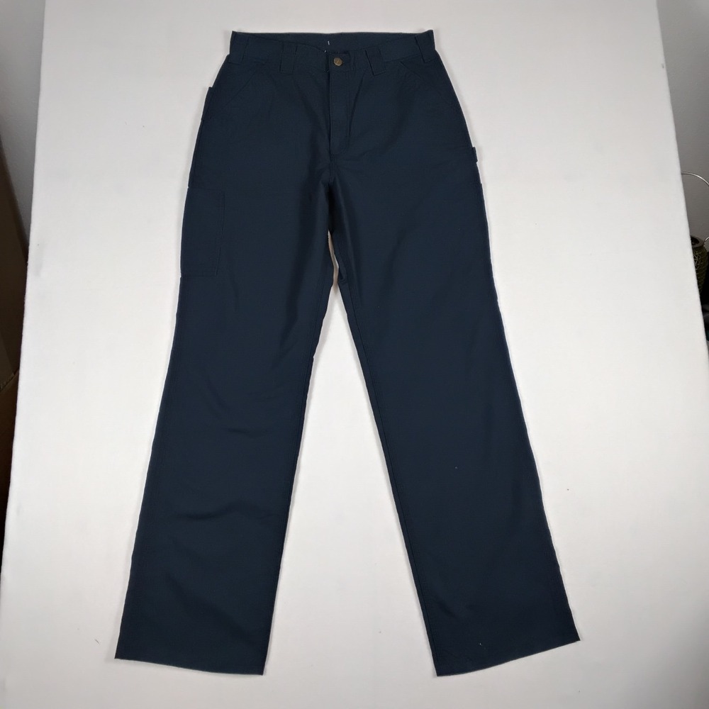 Carhartt Loose Fit Canvas Utility Work Pants Mens 32x34 Navy Blue NWT BN0151-M